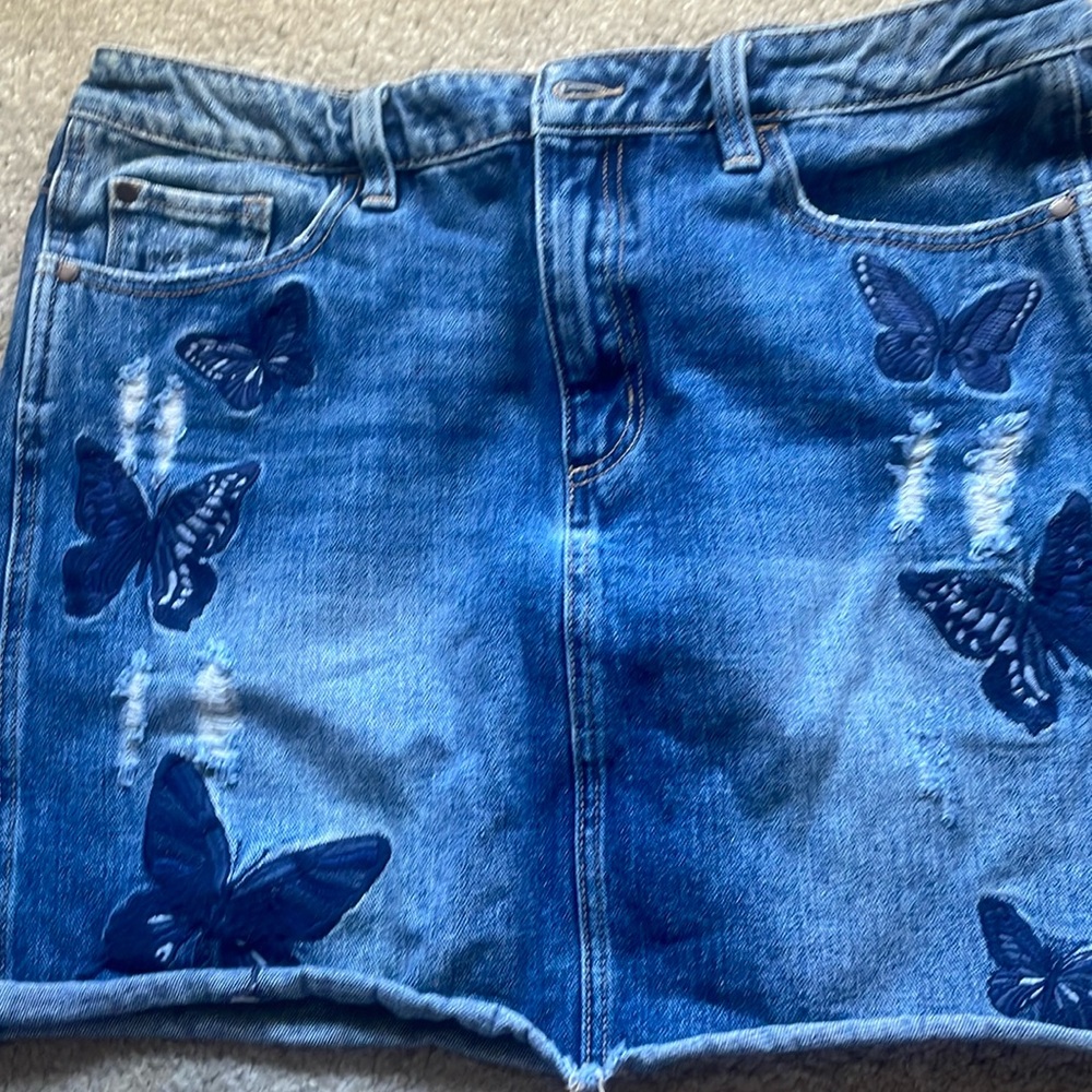 Jean skirt buffalo ivy high rise skirt rigid w 32